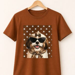 Camiseta Café Estampado Perrito