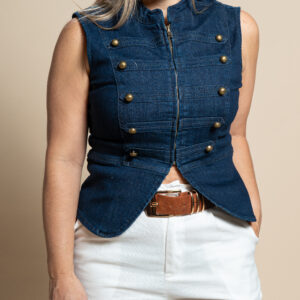 Blusa Azul Mezclilla sin Mangas