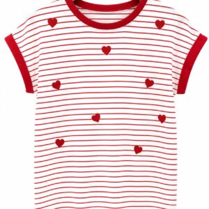 Blusa Manga Corta Corazones